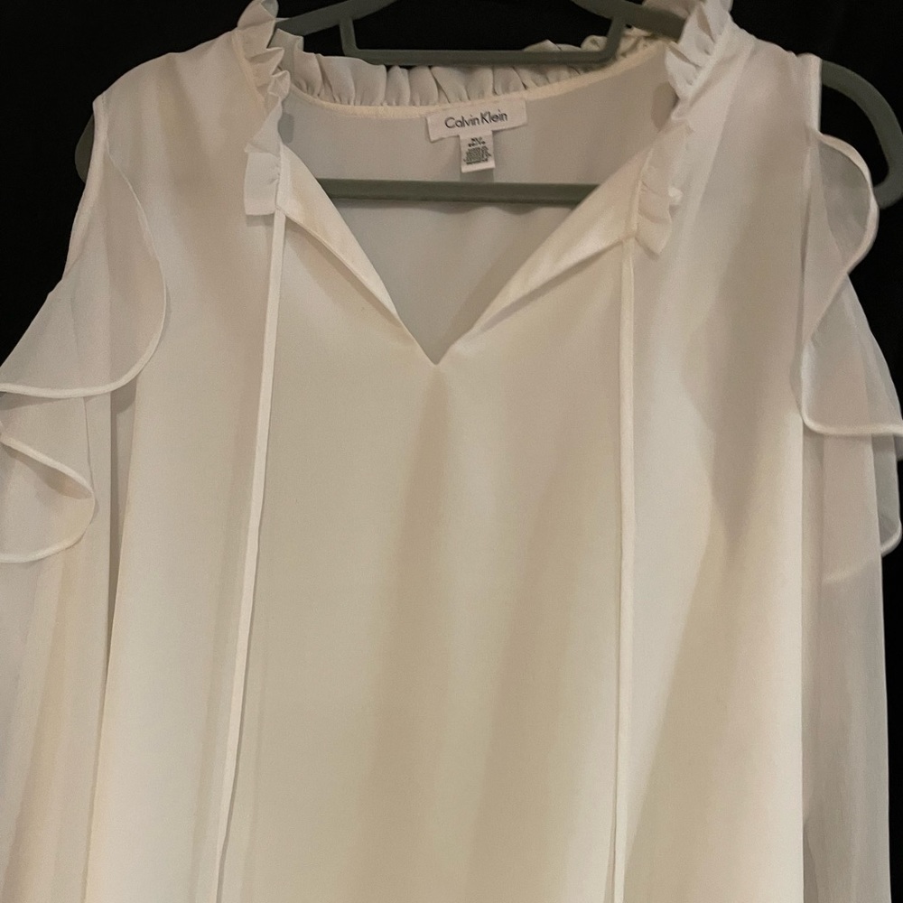 Calvin Klein cold shoulder top